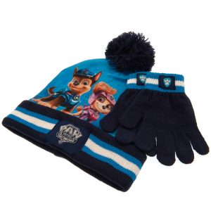 Paw Patrol Junior Bobble Hat & Glove Set