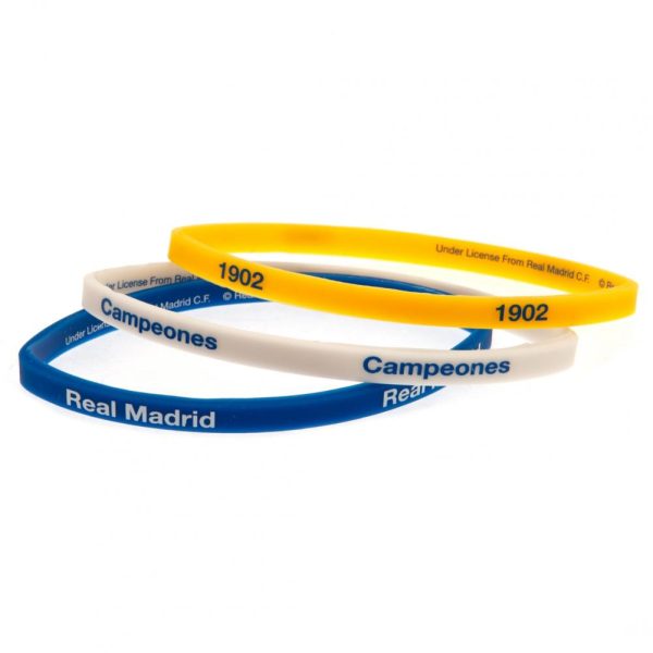 Real Madrid FC 3pk Silicone Wristbands