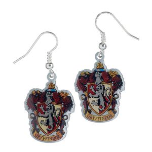Harry Potter Silver Plated Earrings Gryffindor