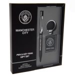 Manchester City FC Pen & Keyring Set
