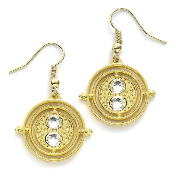 Harry Potter Gold Plated Earrings Time Turner