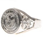 Celtic FC Silver Plated Crest Ring Large