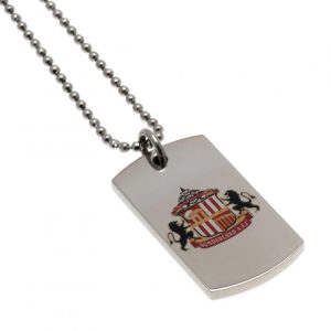 Sunderland AFC Colour Crest Dog Tag & Chain
