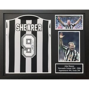 Newcastle United FC 1994 Shearer Signed Shirt (Framed)