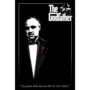The Godfather Poster Red Rose 211