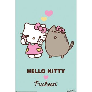 Hello Kitty & Pusheen Poster Love 118