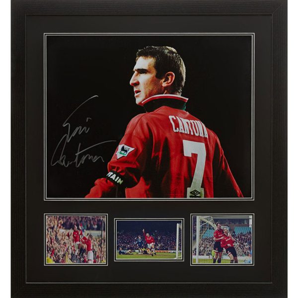Manchester United FC Cantona Signed Framed Print