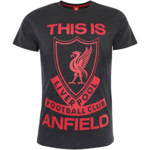 Liverpool FC This Is Anfield T Shirt Mens Charcoal Medium