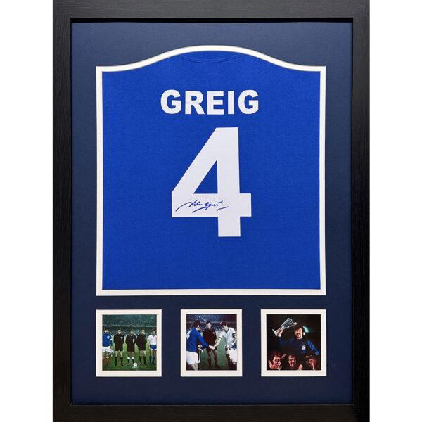 Rangers FC 1972 Greig Signed Shirt (Framed)