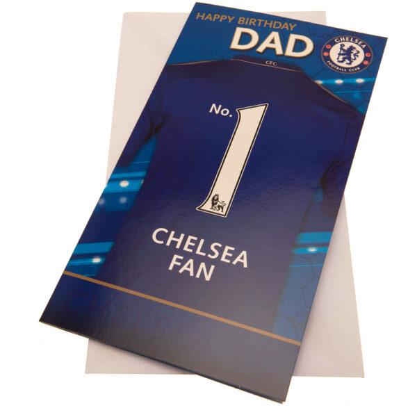 Chelsea FC Birthday Card Dad
