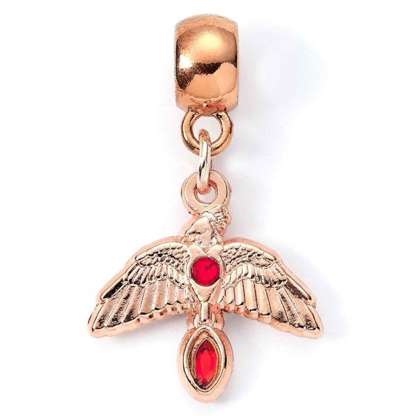 Harry Potter Rose Gold Plated Charm Fawkes