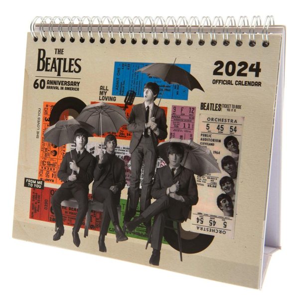 The Beatles Desktop Calendar 2024