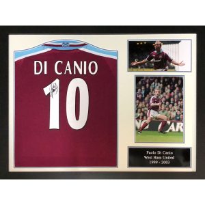 West Ham United FC Di Canio Signed Shirt (Framed)