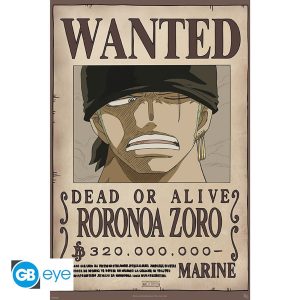 One Piece Poster Wanted Zoro 167