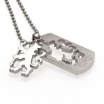 Chelsea FC Cut Out Lion Dog Tag & Chain