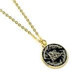 The Lord Of The Rings Gold Plated Necklace Logo