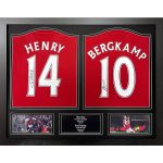 Arsenal FC Bergkamp & Henry Signed Shirts (Dual Framed)