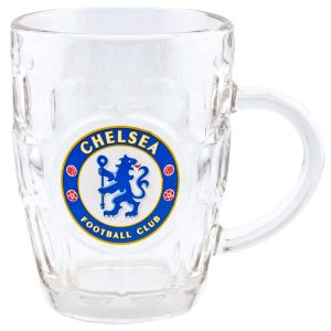 Chelsea FC Dimple Glass Tankard