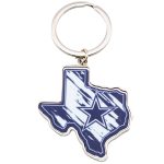 Dallas Cowboys State Shape Keyring
